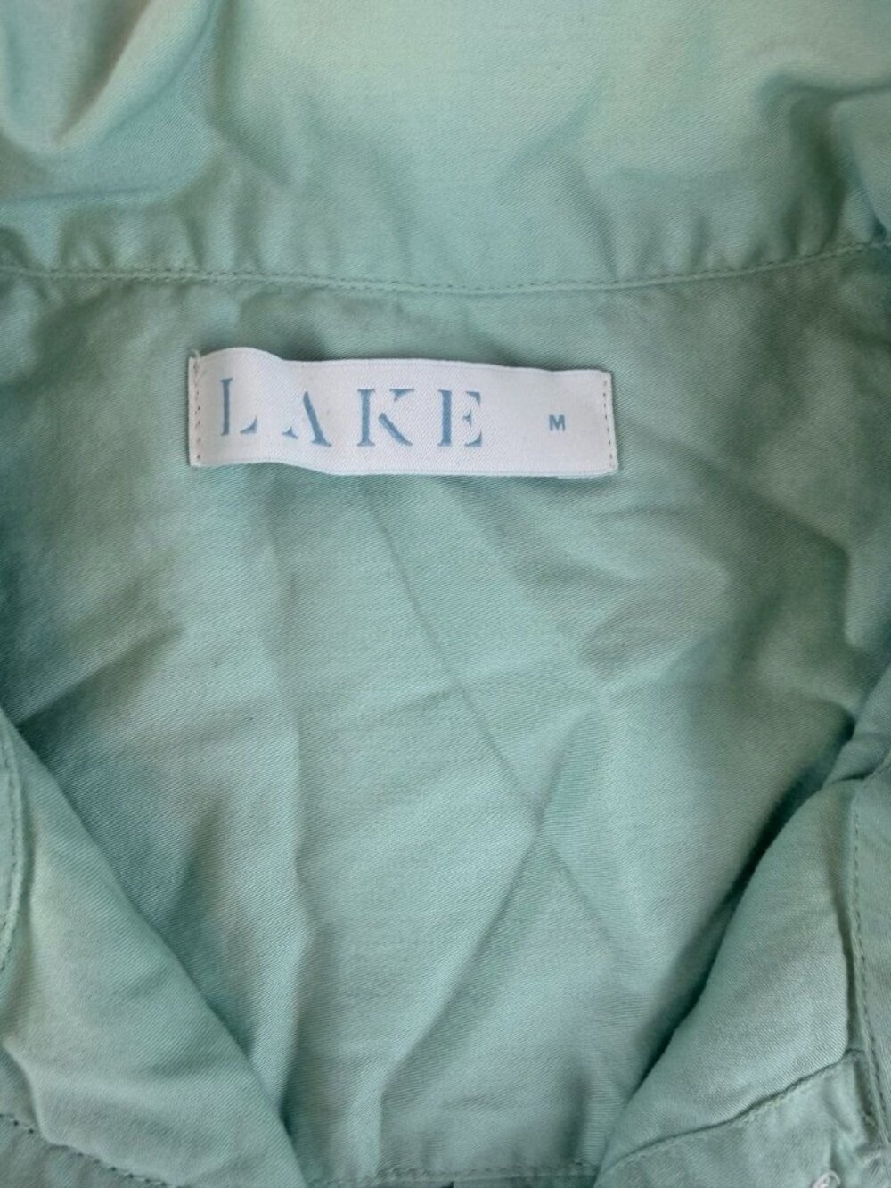 LAKE Pajamas Long Sleeve Pants Set Size Medium in Light Mint Green - Picture 5 of 15